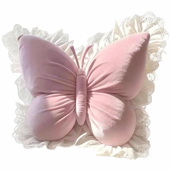 JHEHF Butterfly Shaped Pillow Farmhouse Decorative Throw Pillow for Car Sofa Bed Couch Living Room Bedroom Decoration Supplies Morther'S Day Gift