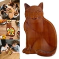 thumbnail image 1 of JHEHF Cat Shape Wooden Serving Tray Cute Cat Theme Charcuterie Board Snack Dish Platter for Party Activities Housewarming Present Gift for Pet Lovers, 1 of 6