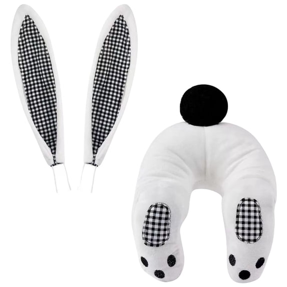 JHEHF Easter BunnyButt and Ears Wreath Kit DIY Cute Rabbit Ear Wreath Attachment for Farmhouse Spring Festivals Outdoor Hanging Welcome Sign Garland Decorative Craft Supplies