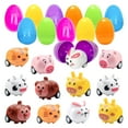 thumbnail image 1 of JHEHF Easter Eggs with Toys 12PCS Filled Easter Eggs Cute Colorful Fillable Eggs Easter Basket Stuffers and Gifts Party Supplies Decor Easter Gift, 1 of 7
