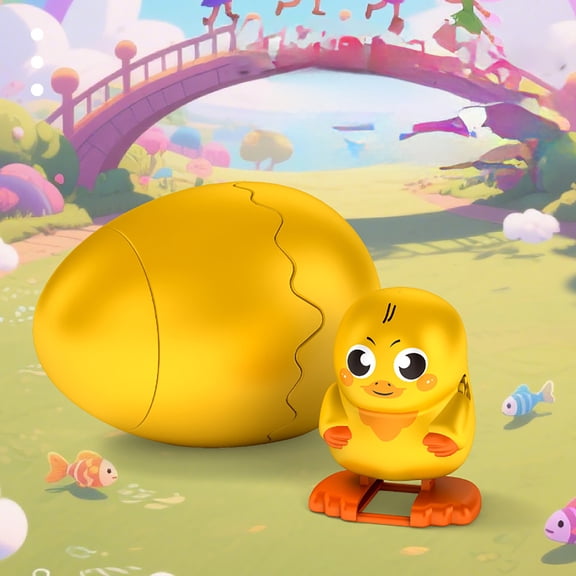 JHEHF Easter Wind Up Animal Toys Cute Spring Toys Easter Spring Eggs Basket Stuffers Fillers Classroom PartyFavors Gifts Birthday Gift