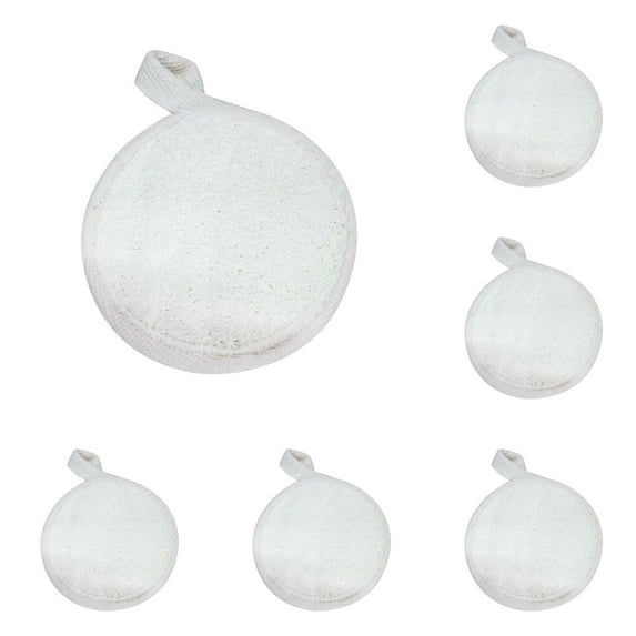 JHEHF Exfoliating Face Loofah Pad Scrubber Bath Shower Facial Cleansing Exfoliating Pads for Women and Men Facial Scrub Pads 8 Pack