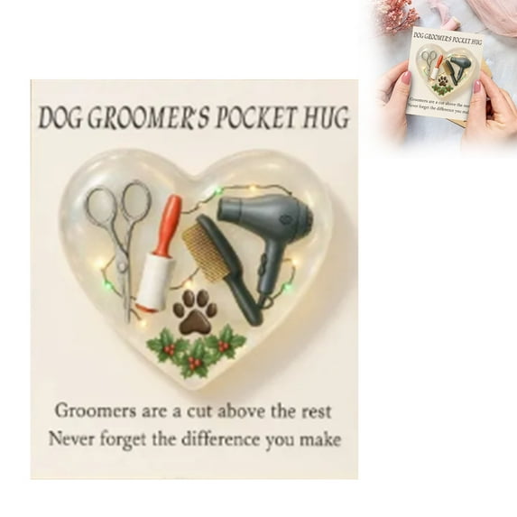 JHEHF Memorial Gifts Pocket Hug In Our Hearts with Acrylic Figurine and Greeting Cards for Memorial Party Birthday Thanksgiving Celebration Friendship Gifts
