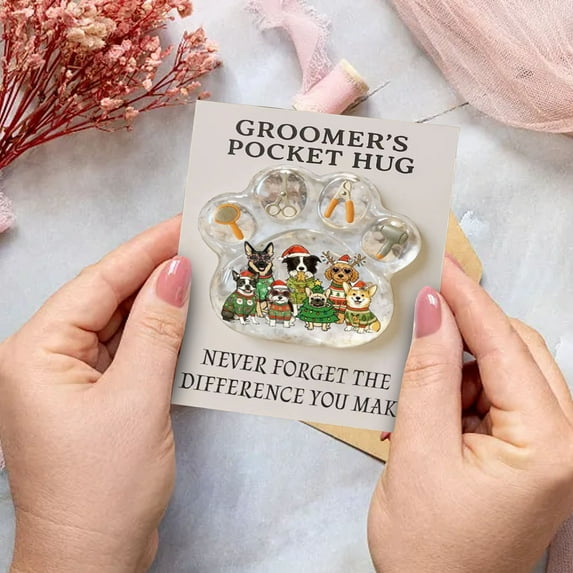 JHEHF Memorial Gifts Pocket Hug In Our Hearts with Acrylic Figurine and Greeting Cards for Memorial Party Birthday Thanksgiving Celebration Friendship Gifts