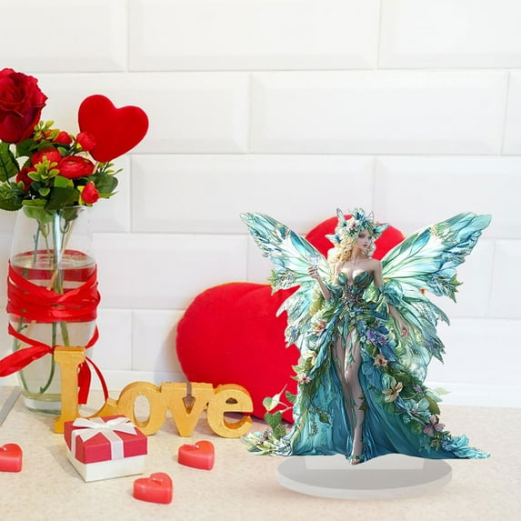 JHEHF Spring Acrylic Table Decorations Valentine'S Day Home Tabletop Decor for Home Bedroom Living Room Study Room Couple Gifts Valentines Day Gifts for Her Him