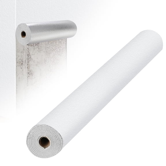 JHEHF Thick White Wallpaper Removable Water Proof White Peel and Stick Wallpaper for Walls Furniture Cabinets Countertops Bedroom Bathroom Kitchen Decorative