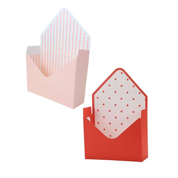 JHEHF Valentine'S Day Empty Gift Box Envelope Paper Boxes Gift Packaging Boxes for Florist Anniversary Celebrations Wedding Arrangement Party Birthdays 2PCS