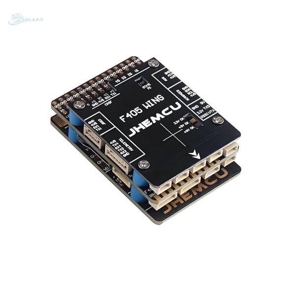 JHEMCU F405 Wing Flight Controller for RC FPV Drones  Built-in Barometer, OSD, Current Sensor & High-Output BEC, Compatible with INAV Long-Range FPV Wings