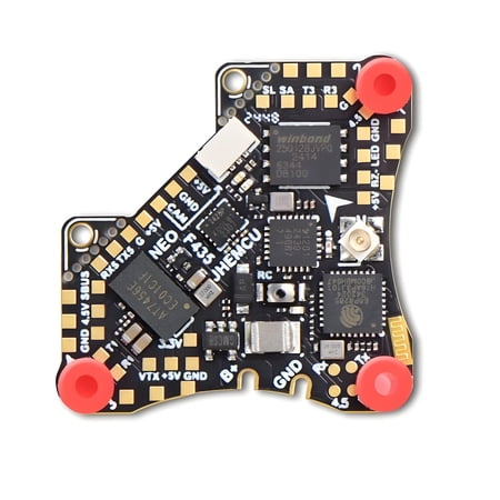 JHEMCU F435 NEO 1S AIO Flight Controller with 5A 4in1 ESC AT32F435 MCU ICM42688-P Gyro for Micro FPV Racing Drone