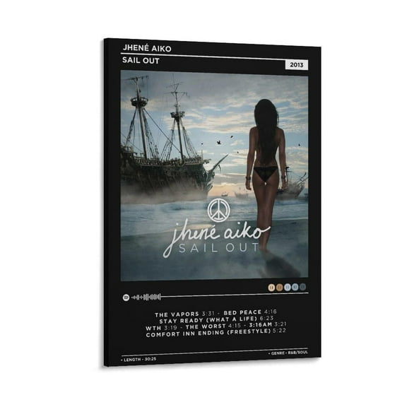 JHENE AIKO Canvas Poster Wall Decorative Art Painting Living Room Bedroom Decoration Gift