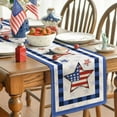 thumbnail image 1 of JHGoosa 2023 Independence Day Table Flag Patriotic Stripes Wired Edge Ribbon Printing Customized Satin Flag Ribbon For Holiday Craft Decoration, 1 of 6