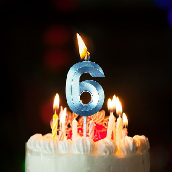 JHGoosa Birthday Candles Extended Big Number Candle Multicolor 3D Design Cake Topper Decoration For Any Celebration