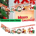 thumbnail image 1 of JHGoosa Christmas Decoration Cartoon Garland Arrangement Christmas Atmosphere Christmas Cartoon Bells Elk Garland Flags, 1 of 4