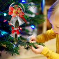 thumbnail image 1 of JHGoosa Christmas Decorations Christmas Tree Pendant Ornaments Double Bell Scene Layout Shop Window Holiday Atmosphere Products, 1 of 3