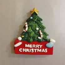 JHGoosa Christmas Refrigerator Magnets Holiday Magnets For Locker Fridge Home School Decor 3D Refrigerator Sticker Santa Style