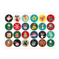 thumbnail image 1 of JHGoosa Christmas Sticker Number 24 Countdown Sticker Santa Snowman Wall Sticker, 1 of 2