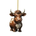 thumbnail image 1 of JHGoosa Cute Cartoon Cow Car Pendant Home Tree Decoration Christmas Tree Ornament Home Decor 1PC, 1 of 7