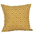 JHGoosa Mustard Pillow Case Yellow Geometric Fall Autumn Cushion Cover