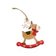 thumbnail image 1 of JHGoosa New Hand-painted Retro Christmas Decoration Pendant Wooden Trumpet Elk Hanging, 1 of 2