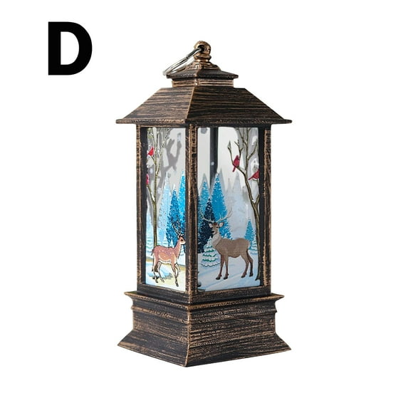 JHGoosa Outdoor Candle Lantern Decoration LED Light Christmas Candle Christmas Decoration Desktop Lantern Decoration