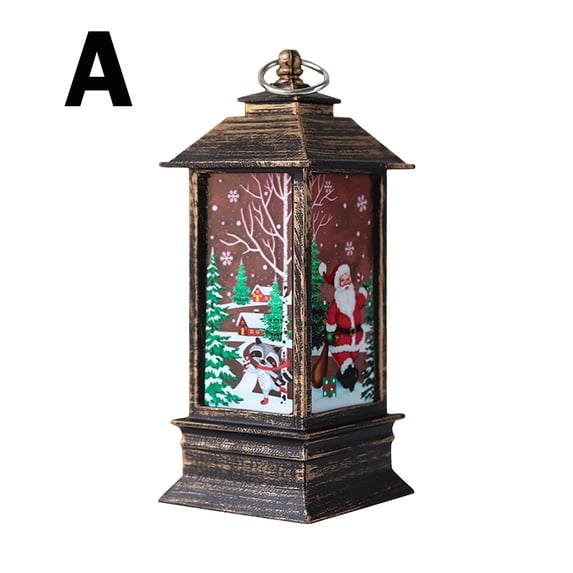 JHGoosa Outdoor Candle Lantern Decoration LED Light Christmas Candle Christmas Decoration Desktop Lantern Decoration