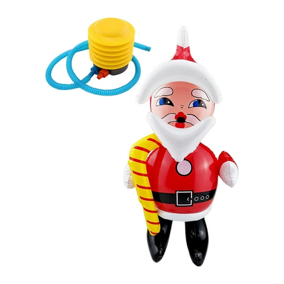 JHGoosa PVC Inflatable Santa Doll, Christmas Ornaments, Christmas Outdoor Inflatable Decoration - With Inflatable Tube