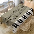thumbnail image 1 of JHGoosa Piano Music Pattern Table Cloth Rectangular Tea Table Cover Dining Home Decor Home Textile Necessities(Clearance), 1 of 5