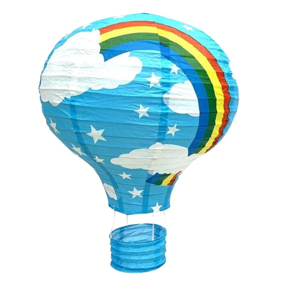 JHGoosa Rainbow Hot Air Ball Ceiling Lamp (Lantern-Paper Shade