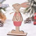 thumbnail image 1 of JHGoosa Wooden Small Rabbit Ornaments Home Desktop Decoration Easter Wood Crafts, 1 of 4
