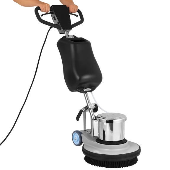 JHKNNK 1100W Electric Floor Scrubber Machine, 17in Base 39FT Cord Multifunctional Floor Buffer Polisher for Tile Hardwood Carpet