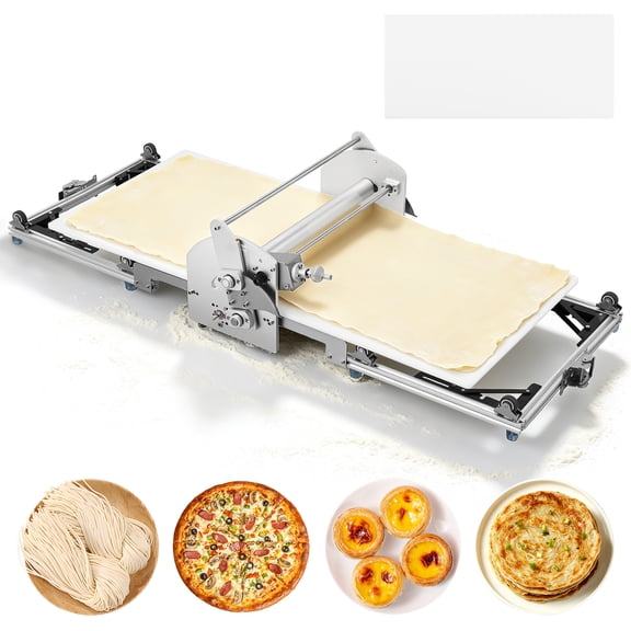 JHKNNK 80W Foldable Dough Sheeter Machine, 2-30mm Adjustable Thickness 40inch Electric Dough Roller for Home Bakery Pastry Making