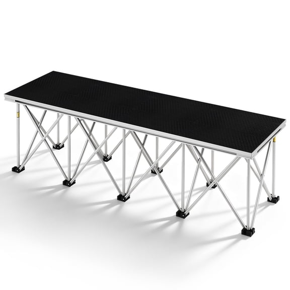 JHKNNK Foldable Stage Platform Step, Aluminum Alloy Plywood Stable Portable Stage Stair for Indoor Outdoor Event Performance