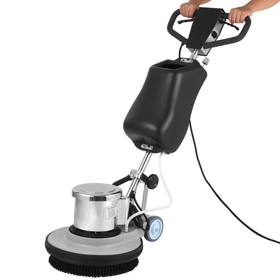 JHKNNK Heavy Duty Commercial Polisher, Floor Buffer Machine, Scrubber, 17 Inch Commercial Duty and 3 Pads Multifunctional