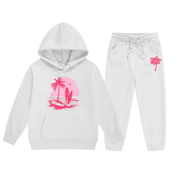 JHLZHS Birthday Girl Outfit 1 Year Tutu Child Toddler Boys Girls Long Sleeve Solid Warm Hoodie Pullover Tops Pants Kids Outfits Sweat Suit Toddler Girl Outfits 18-24 Months