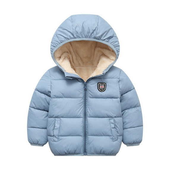 JHLZHS Boys Winter Jackets Size 8-10 Baby Girl Boy Winter Warm Thick Hooded Coats Toddler Warm Padded Jackets Kids Outerwear Toddler Boy Button Down Shirt Fall Toddler Jacket