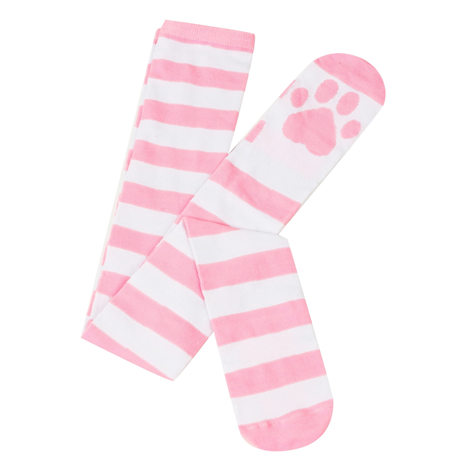 JHLZHS Chicken Socks Womens Foot Bottom Cat Socks Stripe High Tube Socks Womens Thigh Socks over Knee Quarter Crew Socks Women Athletic Black Thin Socks