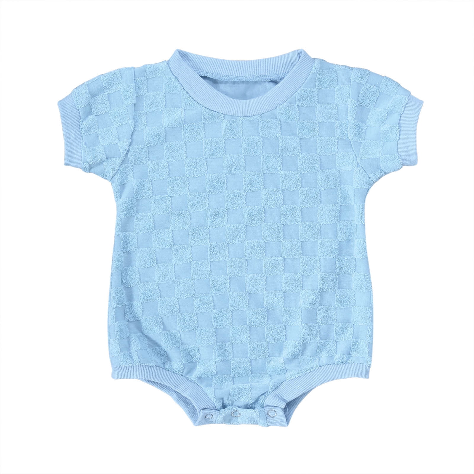 JHLZHS Girl Photoshoot Outfits Boys Girls Short Sleeve Plaid Romper Bodysuits Clothes Baby Girl Rompers 3-6 Months Baby Outfits Boy