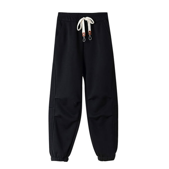 JHLZHS Girls Flare Pants Size 8 Children's Winter Solid Color and Thick Casual Pants for Boys and Girls Warm Comfort Through Sports Pants Girl Pants Size 8 Girls Snow Pants Size 6/7