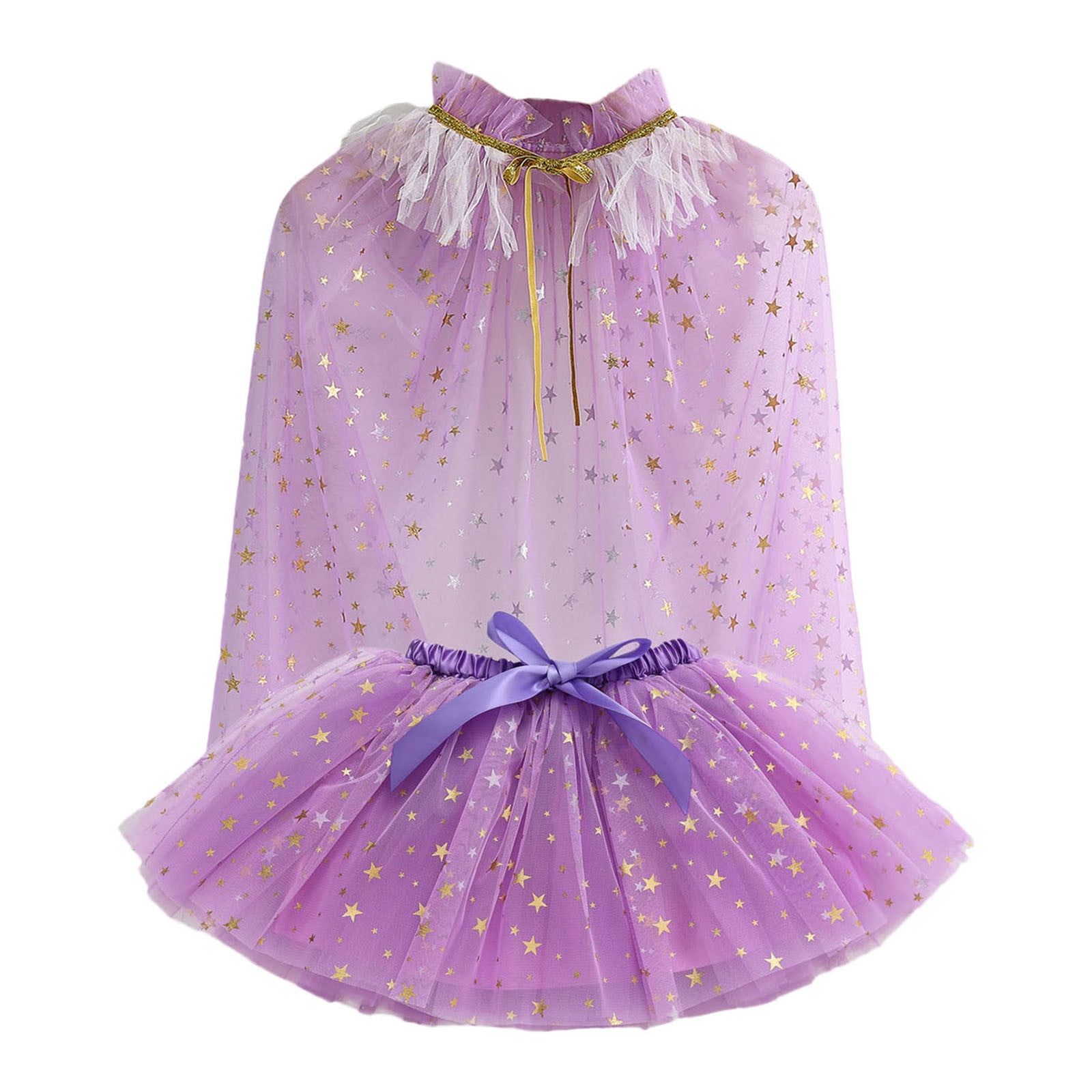 JHLZHS Girls Outfits Size 5 Kids Girls Ballet Skirts Party Tulle Dance Skirt Holiday Party Lacing Tulle Cloak Set Birthday Girl Outfit 6 Years Old Long Sleeve Toddler Girl Clothes 4T Fall