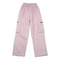 thumbnail image 1 of JHLZHS Girls Overalls Size 8 Girl Kids' Sports Casual Pants Loose Straight Leg Wide Leg Pants Kids Overalls 2T Girls Pajama Pants Size 12-14, 1 of 7