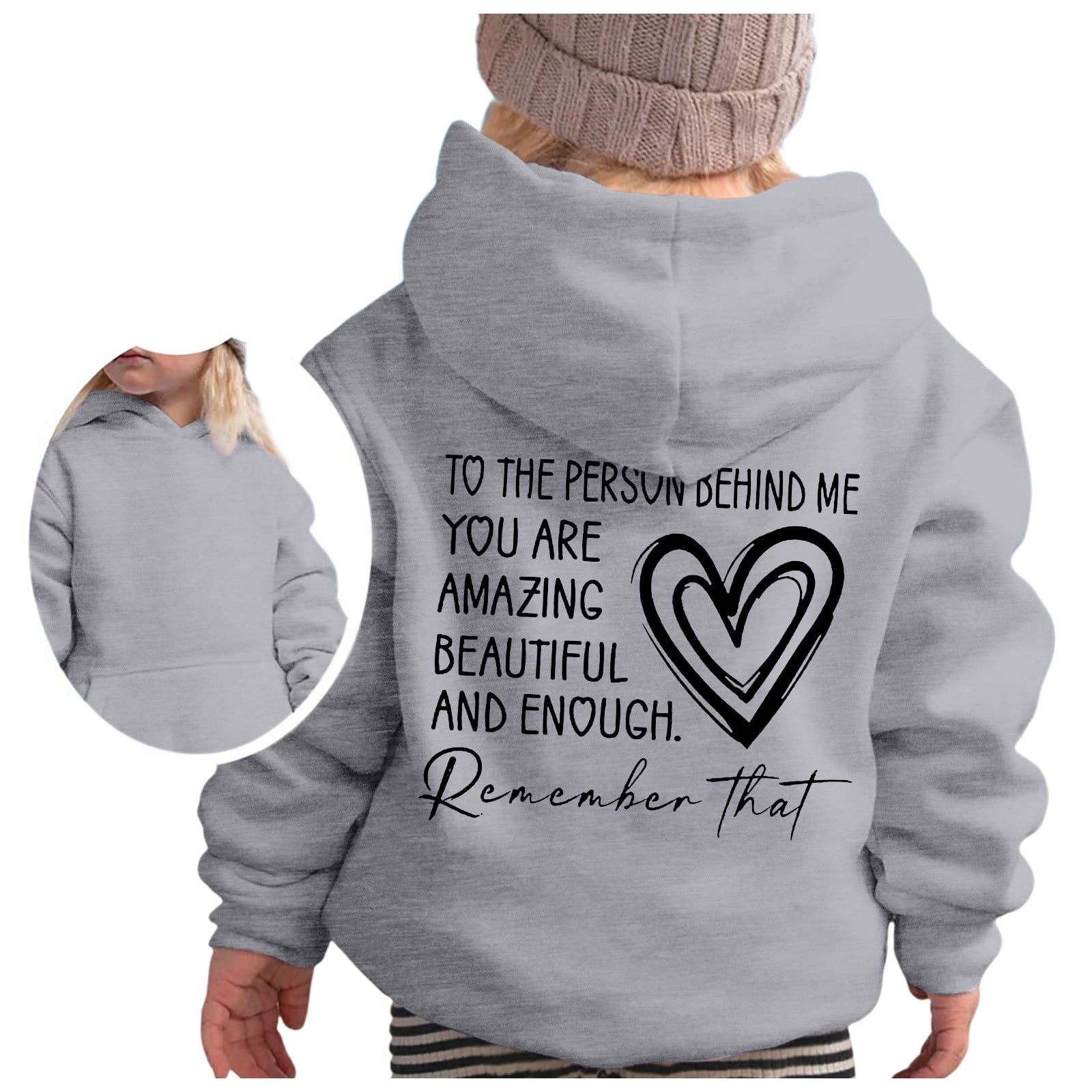 JHLZHS Hoodies for Boys 12-14 Girl's Hoodie Long Sleeve Soft Sweatshirt Graphic Hoody Kids Cute Pullovers Top Clothes for Girls Hoodies Boys 12-14 Black Hoodie Boys 12-14 Zip Up