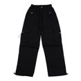 thumbnail image 1 of JHLZHS Pants Girl Ribbed Girl Kids' Sports Casual Pants Loose Straight Leg Wide Leg Pants Girls Overalls Size 6 7 Toddler Sweatpants Set 4T, 1 of 7