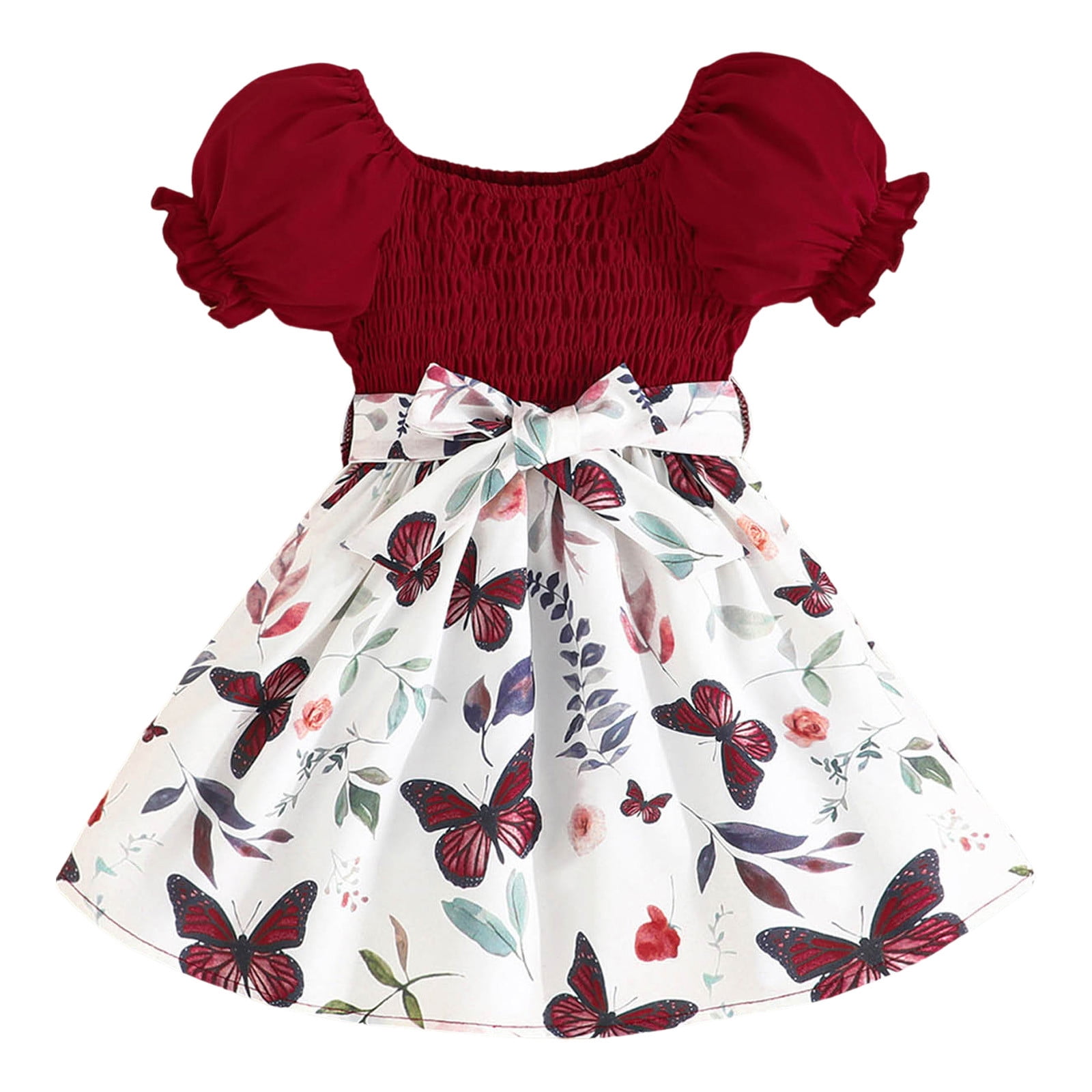 JHLZHS Toddler Girls Skirts with Shorts Underneath Kids Children Girls Summer Short Sleeve