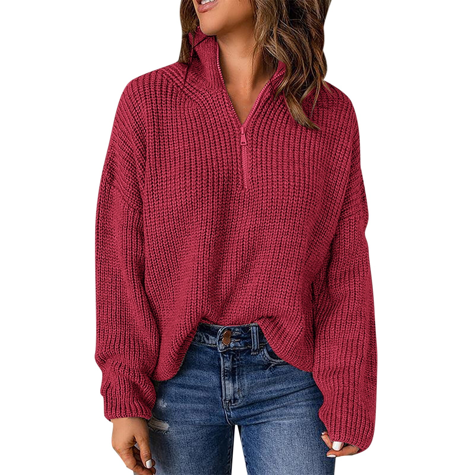 JHLZHS Womens Oversized Sweaters Fall 2023 Trendy Sweaters For 2024