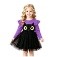 thumbnail image 1 of JHOKCI Toddler Girls Halloween Dress Long Sleeve Cat Tutu Princess Outfit, 1 of 9