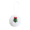 thumbnail image 1 of JHRGJIO Christmas Faux Ball Hanging Decorations, Christmas Decoration Indoor, with Santa Snowman Mini Figures, Winter Decor Cute Baubles for Tree Wreath Home Mantel Display, 1 of 2