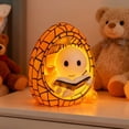 thumbnail image 1 of JHRGJIO Ghost Reading Book LED Night Light, Stained Egg Shaped Cute Halloween Table Lamp with Base, Spooky Glowing Ornament for Home Bedroom Desk Shelf Display, 1 of 6