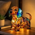 thumbnail image 1 of JHRGJIO Puppy Lamp Stained Glass, Dog Night Light Stained Resin Pup Light Charge Powered, Table Lamp Puppy Lamps for Home Bedroom Desk Display Warm Cozy Cute Unique, 1 of 7