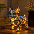 thumbnail image 1 of JHRGJIO Puppy Lamp Stained Glass, Dog Night Light Stained Resin Pup Light Charge Powered, Table Lamp Puppy Lamps for Home Bedroom Desk Display Warm Cozy Cute Unique, 1 of 7