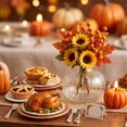 thumbnail image 1 of JHRGJIO Thanksgiving Transparent Glass Vase, Halloween Pumpkin Vase Accent, Hydroponic Ornament for Home Tabletop Display Fall Decor Halloween Decorations Indoor Outdoor, 1 of 6